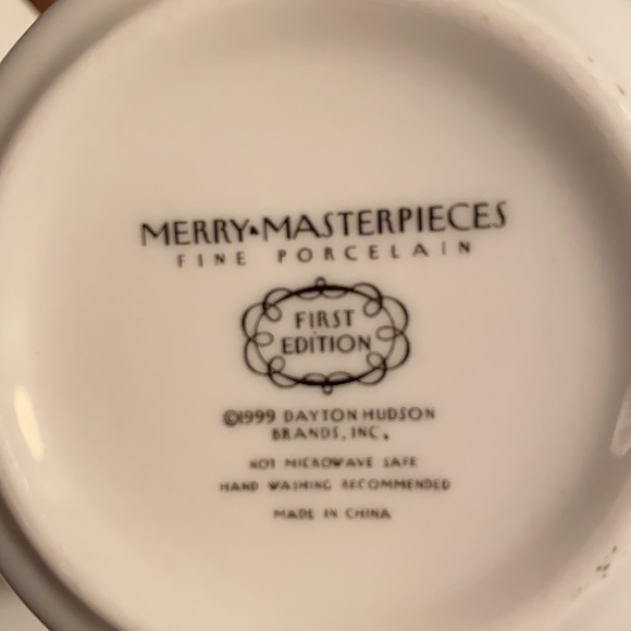 Mug & Plate Merry Masterpieces Fine Porcelain “Black Tie Optional” - Picture 4 of 10